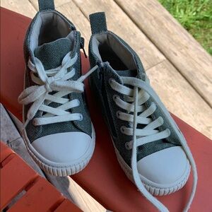 Zara Kids Sneakers - Olive Green and White